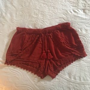 Burnt orange shorts